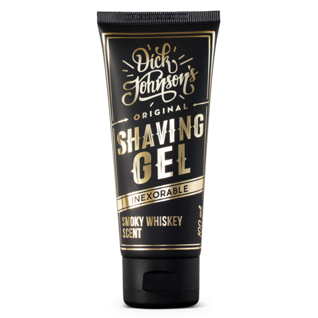 Dick Johnson Inexorable Shaving Gel - Smokey Whiskey Duft (NYHED!) - klunkevoks.dk