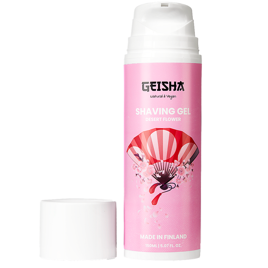 GEISHA SHAVING GEL 150ML - Luksus Gel til Kvinder - klunkevoks.dk