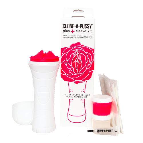 Clone A Pussy Plus+ Sleeve Kit hot pink - æske fritlagt