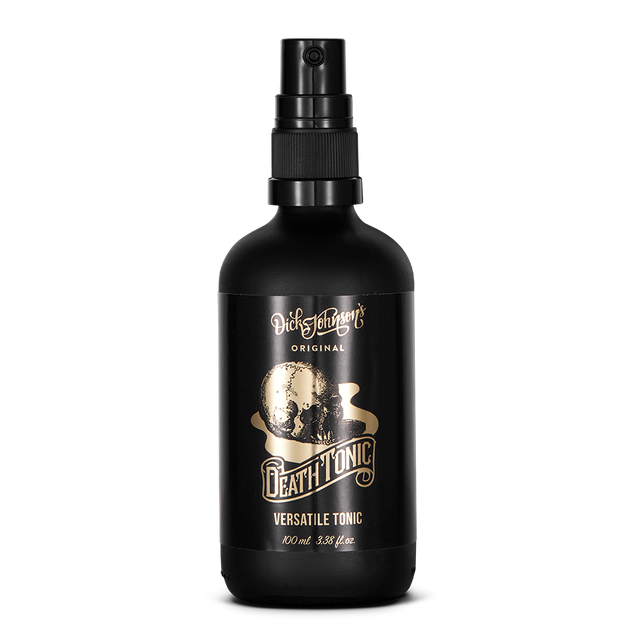 DICK JOHNSON Death Tonic Cologne & Tonic Spray - Mod Tør Hovedbund & Tør Hud 100ml - klunkevoks.dk