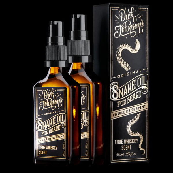 Dick Johnson Snake Oil skægolie 50 ml - flaske set forfra