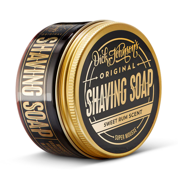 Dick Johnson Super Mousse barbersæbe Sweet Rum - skål med barbersæbe