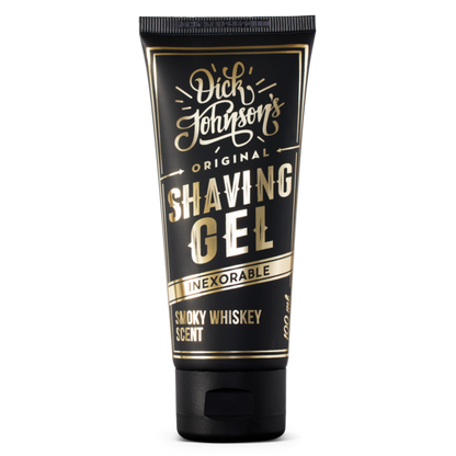 Dick Johnson Inexorable Shaving Gel - Smokey Whiskey Duft (NYHED!) - klunkevoks.dk